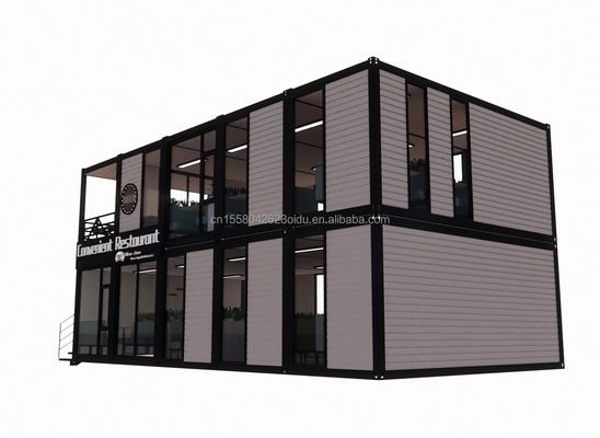 Τυλιζόμενο φορητό αποσυναρμολογήσιμο 20ft 40ft Μοντυλό διαμέρισμα Κωντέινερ σπίτι με παράθυρα από κράμα αλουμινίου για το εργοτάξιο