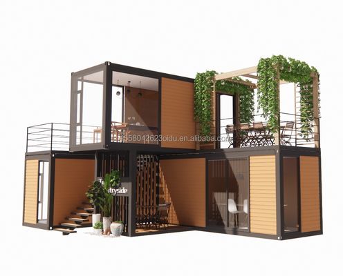 Τυλιζόμενο φορητό αποσυναρμολογήσιμο 20ft 40ft Μοντυλό διαμέρισμα Κωντέινερ σπίτι με παράθυρα από κράμα αλουμινίου για το εργοτάξιο