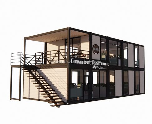 Τυλιζόμενο φορητό αποσυναρμολογήσιμο 20ft 40ft Μοντυλό διαμέρισμα Κωντέινερ σπίτι με παράθυρα από κράμα αλουμινίου για το εργοτάξιο