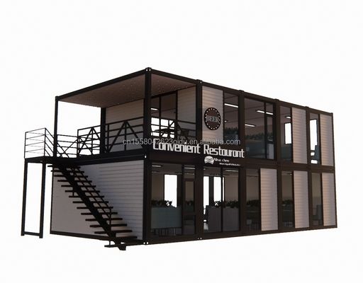 Τυλιζόμενο φορητό αποσυναρμολογήσιμο 20ft 40ft Μοντυλό διαμέρισμα Κωντέινερ σπίτι με παράθυρα από κράμα αλουμινίου για το εργοτάξιο
