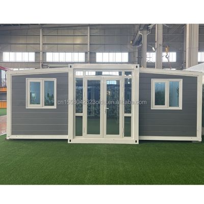 Προσαρμοσμένο χρώμα 40ft 20ft Prefab Container House 3 υπνοδωμάτια κινητό αναδιπλούμενο επεκτάσιμο σίδηρο σάντουιτς εξωτερικά