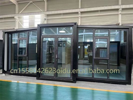 Προσαρμοσμένο χρώμα 40ft 20ft Prefab Container House 3 υπνοδωμάτια κινητό αναδιπλούμενο επεκτάσιμο σίδηρο σάντουιτς εξωτερικά