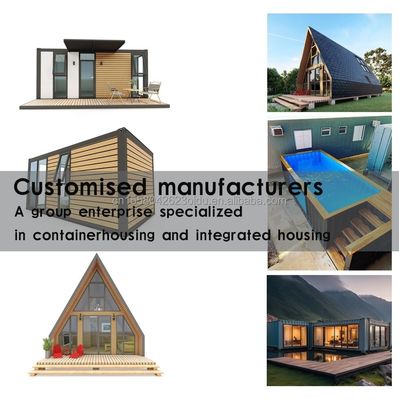 Προσαρμοσμένο χρώμα 40ft 20ft Prefab Container House 3 υπνοδωμάτια κινητό αναδιπλούμενο επεκτάσιμο σίδηρο σάντουιτς εξωτερικά