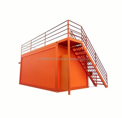 20ft Custom Flat Packaging Γρήγορη εγκατάσταση ξύλινο δοχείο Προετοιμασμένο σπίτι μπάρα κήπου με γαλβανισμένα τετραγωνικά σωλήνες χάλυβα