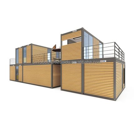 Σύγχρονο σχεδιασμό 20ft ή 40ft Food Bar Καφέ Σούπερ μάρκετ Καταστήματα εμπορευματοκιβωτίων Καταστήματα κοντέινερ Προσαρμόσιμα επίπεδα πακέτα Προετοιμασμένο σπίτι