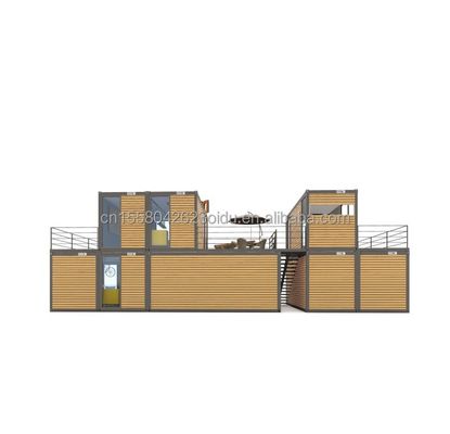 Σύγχρονο σχεδιασμό 20ft ή 40ft Food Bar Καφέ Σούπερ μάρκετ Καταστήματα εμπορευματοκιβωτίων Καταστήματα κοντέινερ Προσαρμόσιμα επίπεδα πακέτα Προετοιμασμένο σπίτι