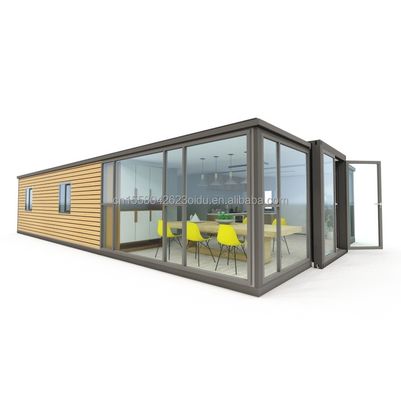 50/75/100mm κυματικό σάντουιτς Modern Expandable 3 υπνοδωμάτια Prefab Container House για ξενοδοχεία