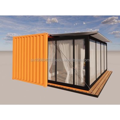 Τείχος 50/75/100mm κυματισμός Πίνακας σάντουιτς πολυτελή μοντέρνα φορητό προκατασκευασμένο σπιτικό εμπορευματοκιβωτίου με τουαλέτα σύγχρονο σχεδιασμό ξενοδοχείου