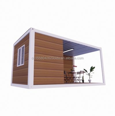 Σιδηροδρομική δομή Φρέμα συγκολλημένη 20ft επίπεδη συσκευασία συναρμολογημένο δοχείο κινητό σπίτι για ξενοδοχείο απλό και πολυτελές κήπο σπίτι