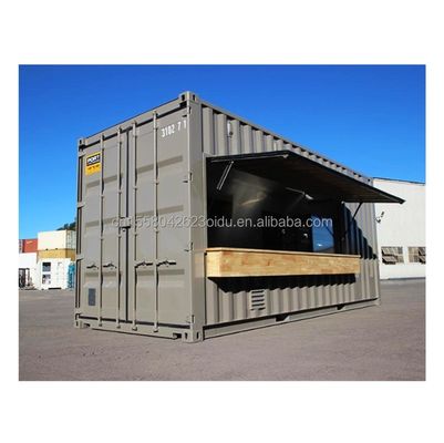 Προσαρμοσμένο χρώμα Pop Up Shop Container Bar Food Stop Clothing Store Λογοπωλείο Μόδας Φορητό Καφέ Bar Καφέ Μαγαζί Μοντέρνο Design