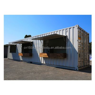 Προσαρμοσμένο χρώμα Pop Up Shop Container Bar Food Stop Clothing Store Λογοπωλείο Μόδας Φορητό Καφέ Bar Καφέ Μαγαζί Μοντέρνο Design