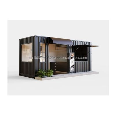 Προσαρμοσμένο χρώμα Pop Up Shop Container Bar Food Stop Clothing Store Λογοπωλείο Μόδας Φορητό Καφέ Bar Καφέ Μαγαζί Μοντέρνο Design