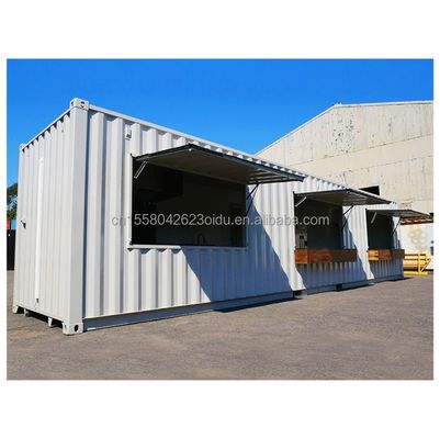 Προσαρμοσμένο χρώμα Pop Up Shop Container Bar Food Stop Clothing Store Λογοπωλείο Μόδας Φορητό Καφέ Bar Καφέ Μαγαζί Μοντέρνο Design
