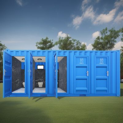 Σύγχρονο σχεδιασμό Flat Pack Container για το κοινό σε 20ft κινητό τροχόσπιτο μπάνιο κατασκήνωση και πέρα από τη φαντασία σας