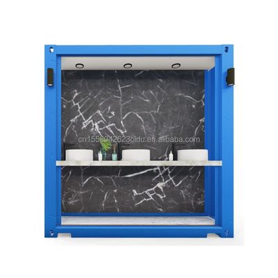Σύγχρονο σχεδιασμό Flat Pack Container για το κοινό σε 20ft κινητό τροχόσπιτο μπάνιο κατασκήνωση και πέρα από τη φαντασία σας