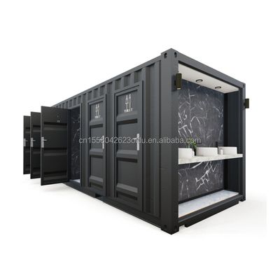 Χάλυβα Δημόσιες τουαλέτες Σπίτι Pack Προσαρμοσμένο Σύγχρονο Σχεδιασμό Προετοιμασμένο Σώμα Περιεκτηρίων για Εφαρμογή Ξενοδοχείου Προσαρμοσμένο Χρώμα