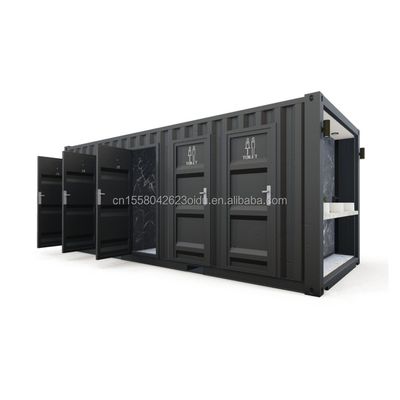 Χάλυβα Δημόσιες τουαλέτες Σπίτι Pack Προσαρμοσμένο Σύγχρονο Σχεδιασμό Προετοιμασμένο Σώμα Περιεκτηρίων για Εφαρμογή Ξενοδοχείου Προσαρμοσμένο Χρώμα