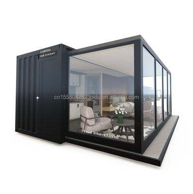 Προσαρμοσμένο χρώμα EU Φορητό 20ft επεκτάσιμο σπίτι δοχείου για ζευγάρια ή ξενοδοχεία και παράθυρα από κράμα αλουμινίου