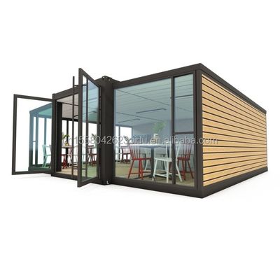 Αλουμινίου Σύνθετο Σύγχρονα παράθυρα 40ft 20ft Steel Container Modules για ταχεία συναρμολόγηση Σπίτι Επέκταση Mall Καφετέρια