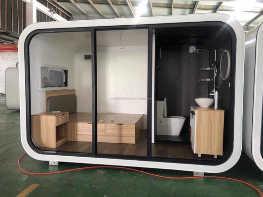Σύγχρονο 20ft 40ft Prefab House Εξωτερική Μικρή Pod Καφετέρια κινητό Εργαζόμενη Apple Cabin-Popular Prefabricated Cabin Διαμέρισμα Διαμέρισμα