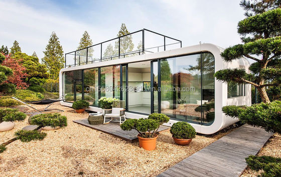 Σύγχρονο 20ft 40ft Prefab House Εξωτερική Μικρή Pod Καφετέρια κινητό Εργαζόμενη Apple Cabin-Popular Prefabricated Cabin Διαμέρισμα Διαμέρισμα