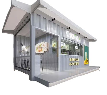 20ft 10ft Mini Pop-up Shop Container Καφετέρια Bar Fast-food Εστιατόριο Καταστήματα ευκολίας Κίοκ Booth για το σούπερ μάρκετ