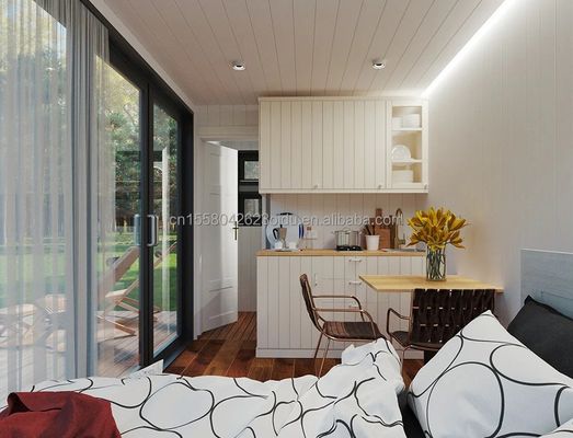 OEM 20ft Πολυλειτουργικό πολυτελές Flat Pack Container House Σπίτι με 50/75/100mm Wave Sandwich Panel Τείχος