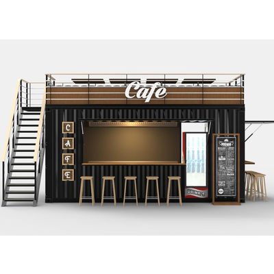 2022 OEM 20ft Flat Pack Ready To Living Container House Κατασκευασμένο από παράθυρα από κράμα αλουμινίου και γκάλβανισμένο χάλυβα.