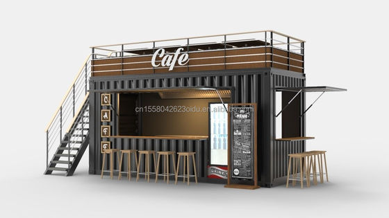 2022 OEM 20ft Flat Pack Ready To Living Container House Κατασκευασμένο από παράθυρα από κράμα αλουμινίου και γκάλβανισμένο χάλυβα.