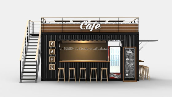 2022 OEM 20ft Flat Pack Ready To Living Container House Κατασκευασμένο από παράθυρα από κράμα αλουμινίου και γκάλβανισμένο χάλυβα.