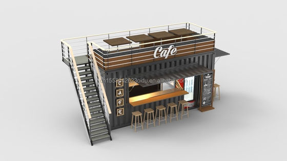 2022 OEM 20ft Flat Pack Ready To Living Container House Κατασκευασμένο από παράθυρα από κράμα αλουμινίου και γκάλβανισμένο χάλυβα.