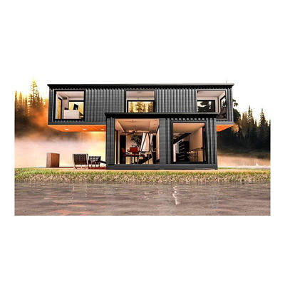 20ft/40ft Προσαρμοσμένο Flatpack Συνδυασμός Luxury Container House με τοίχο 50/75/100mm Wave Sandwich Panel με έκπτωση