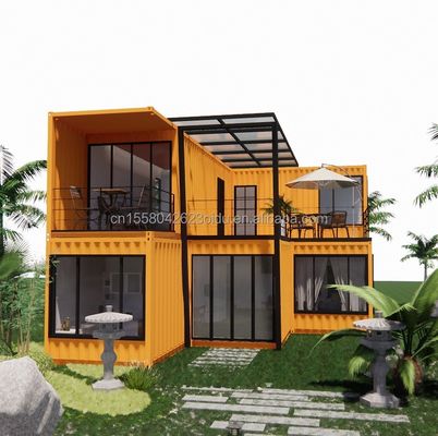 20ft Prefabricated Container House για ξενοδοχείο από κατασκευαστές μοντέρνο σχεδιασμό Villa Οικογενειακή κατοικία Villa